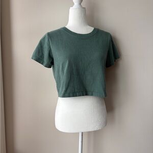 Urban Outfitters Forest Green Crop Top